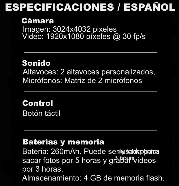 Gafas VisionGlasses inteligentes | Color Blanco.