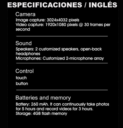 Gafas VisionGlasses inteligentes | Color Blanco.